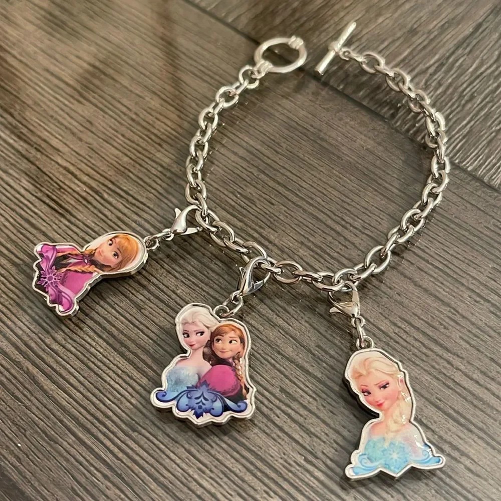 Disney Frozen Charm Bracelet with Toggle Clasp